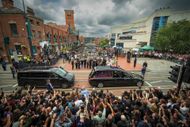 Heavy metal legend Ozzy Osbourne's cortege travels through his home city of Birmingham (Image via Getty)
